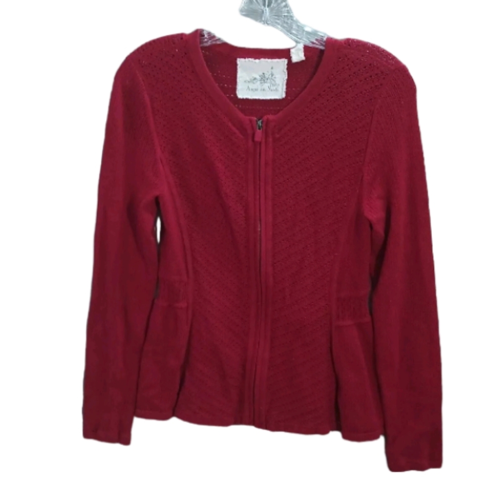 Angel of the North fullzip sweater women's size XSP